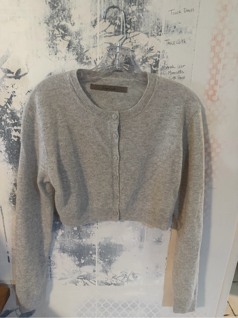 Enza Costa 16” Cropped Cashmere Sweater